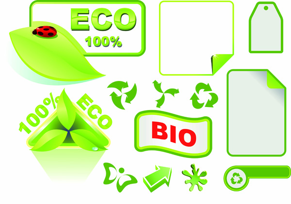 free vector Green icon vector