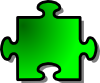 free vector Green Jigsaw Puzzle clip art