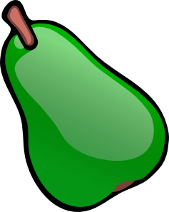 free vector Green Pear clip art