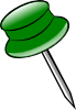 free vector Green Pin clip art