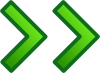 free vector Green Right Double Arrows Set clip art
