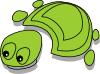 free vector Green Tortoise Cartoon clip art