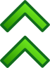 free vector Green Up Double Arrows Set clip art