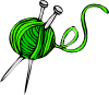 free vector Green Yarn clip art