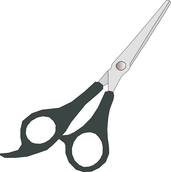 free vector Grey Scissor clip art