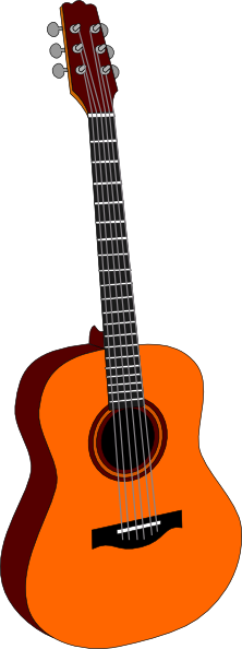 free vector Guitar Colored clip art
