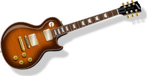 free vector Guitar With Flametop Finish clip art