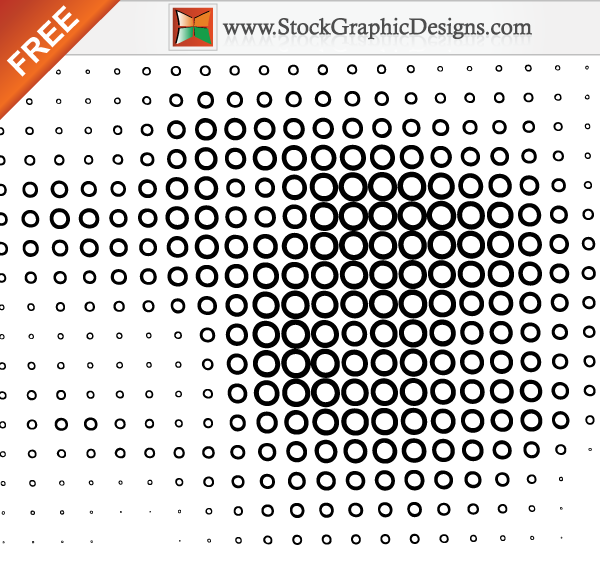 free vector Halftone Circle Line Free Vector Art Illustration