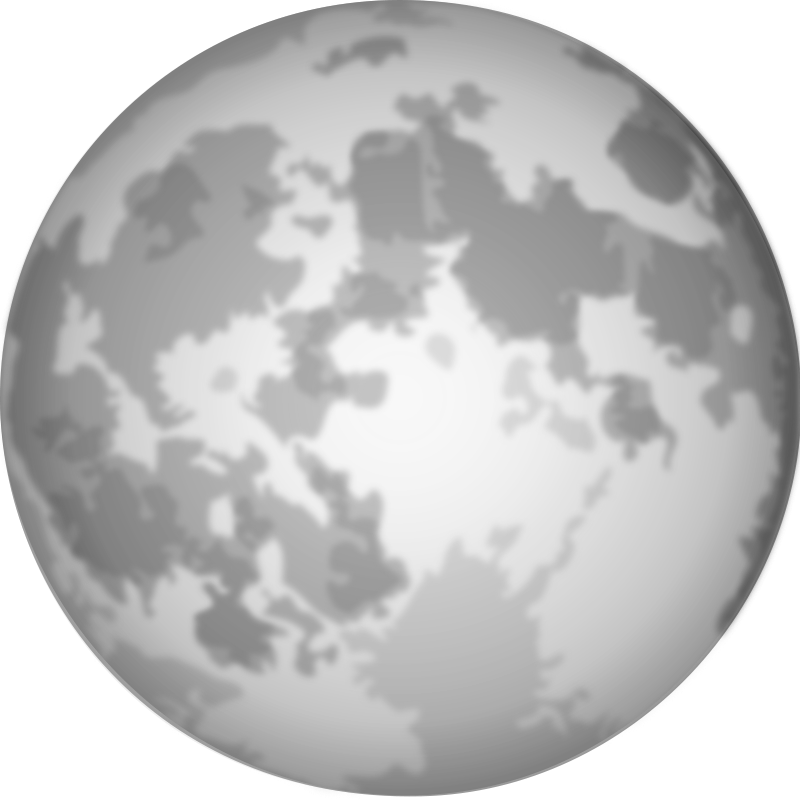 free vector Halloween Bright Full Moon