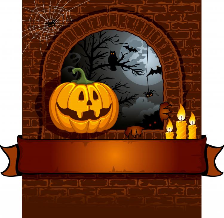 free vector Halloween cartoon background 01 vector