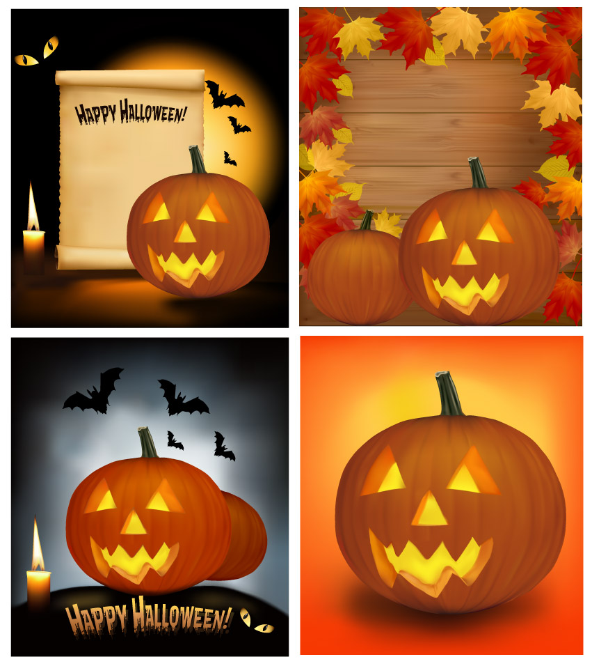 free vector Halloween cartoon background 03 vector