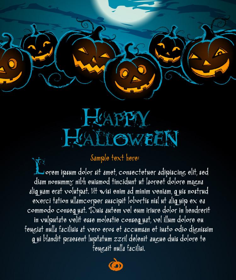 free vector Halloween posters element vector