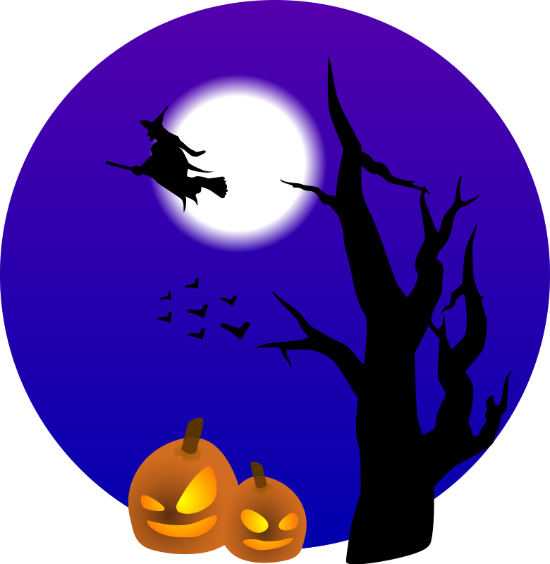 Halloween scene (102801) Free SVG Download / 4 Vector