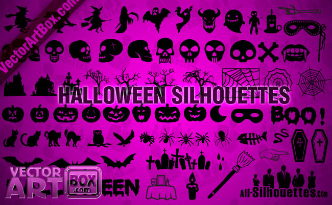 free vector Halloween Silhouettes