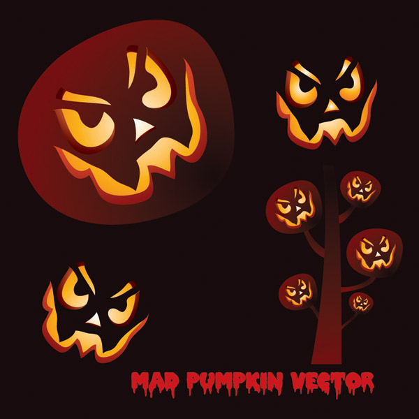 free vector Halloween theme vector amendment