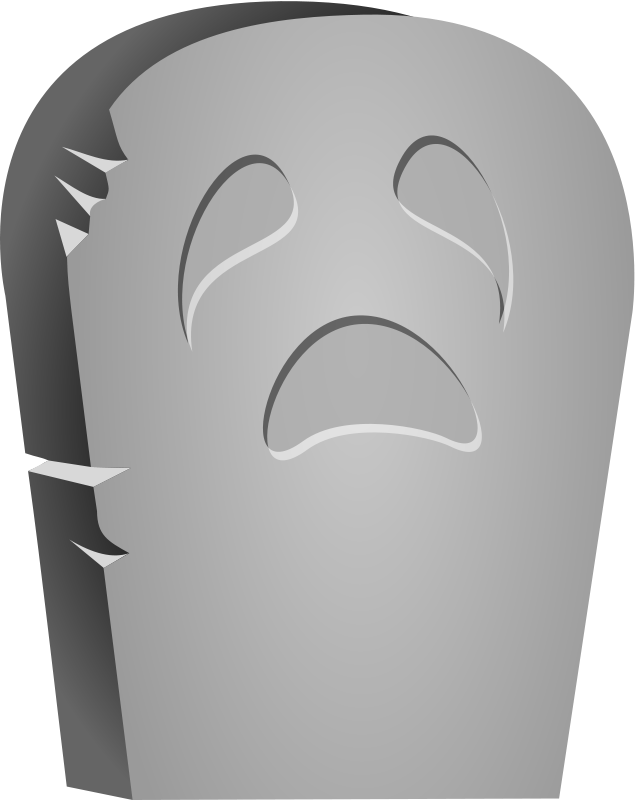 Halloween Tombstone Face 102189 Free SVG Download 4 Vector