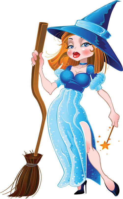 Halloween witch (4108) Free EPS Download / 4 Vector