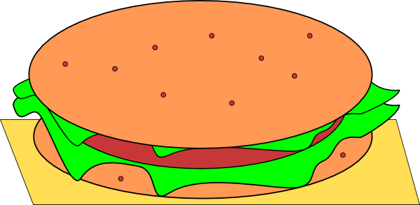free vector Hamburger clip art