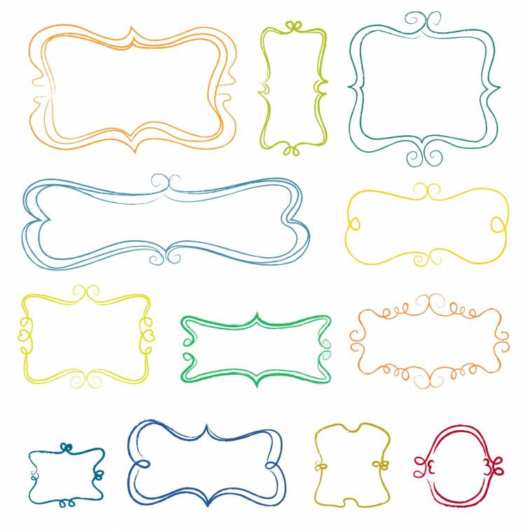free vector Hand drawn banners