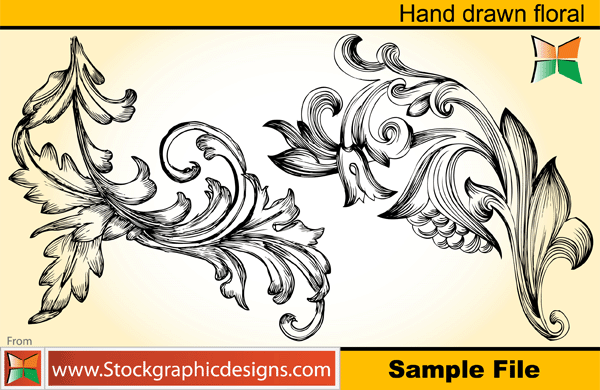 free vector Hand Drawn Floral 2
