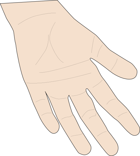 palm hand clip art
