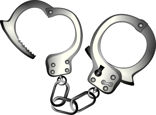 free vector Handcuffs  clip art