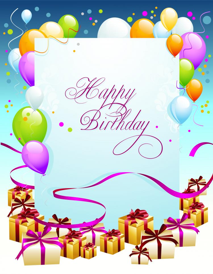 Happy birthday postcard 03 vector Free Vector / 4Vector