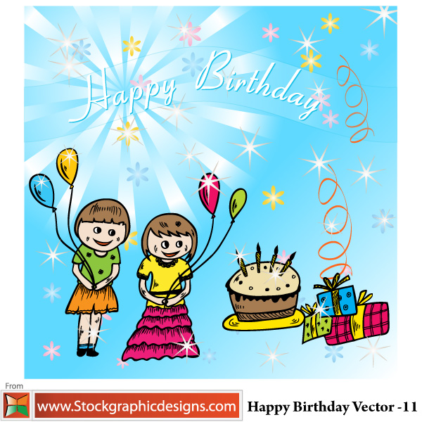 free vector Happy Birthday Vector