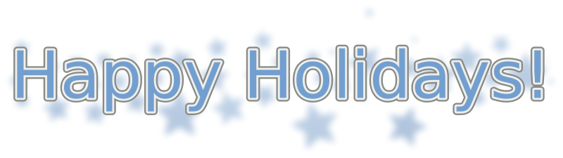 Happy Holidays (with Snowflakes) (102255) Free SVG