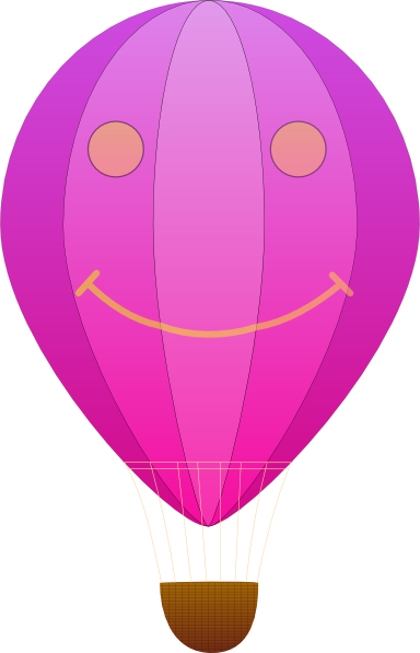 free vector Happy Hot Air Balloon Cartoon clip art
