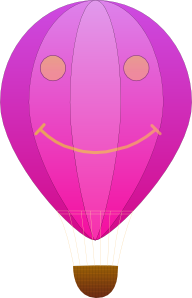 free vector Happy Hot Air Balloon Cartoon clip art