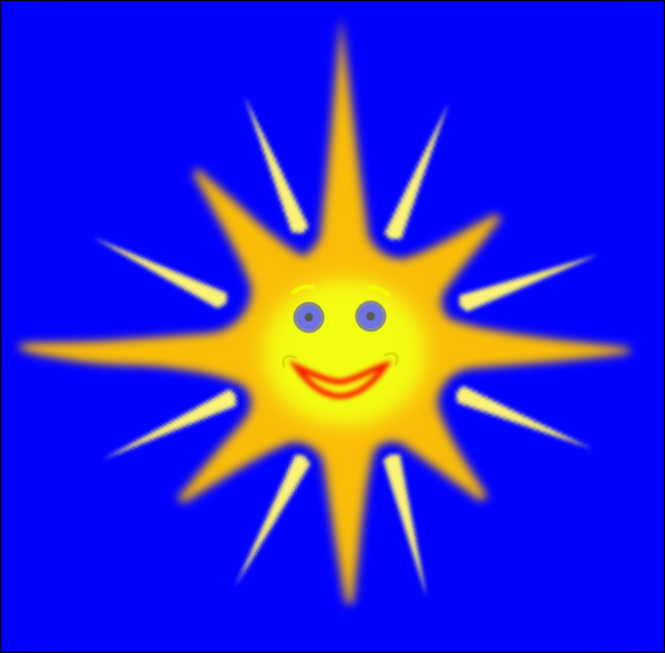 free vector Happy Sun clip art