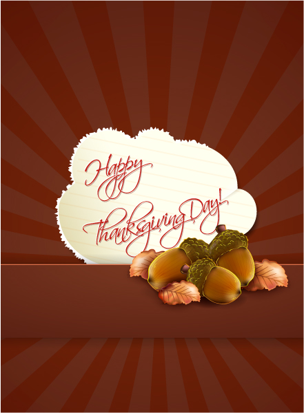 free vector Happy Thanksgiving Day Vector
