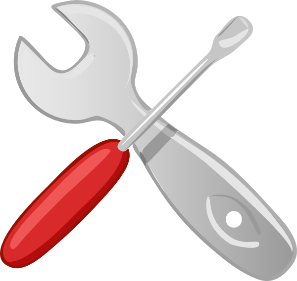 free vector Hardware Tools Workshop Screwdriver Wrench clip art