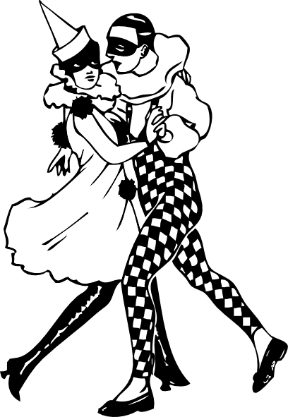 free black and white dance clip art - photo #44