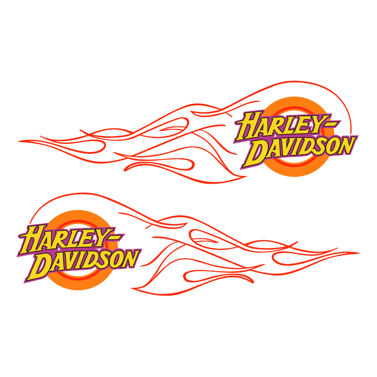 free vector Harley davidson flame