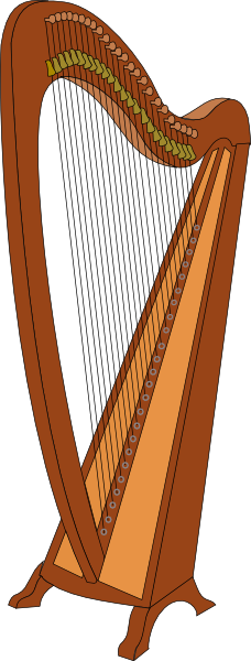 free vector Harp clip art