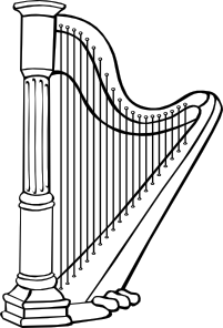 free vector Harp clip art