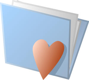 free vector Heart Folder clip art