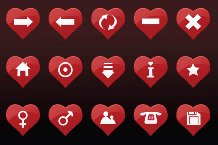 free vector Heart Icons