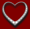 free vector Heart With Diamonds clip art