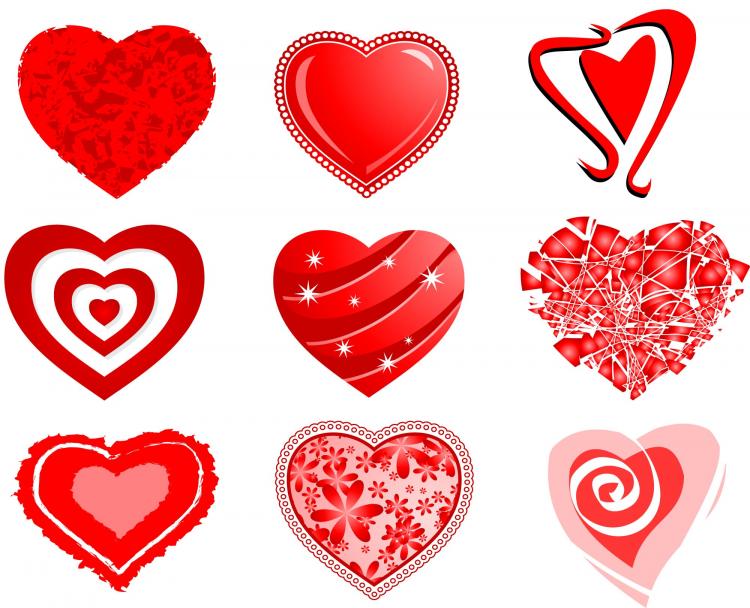 Download Hearts (25496) Free AI Download / 4 Vector