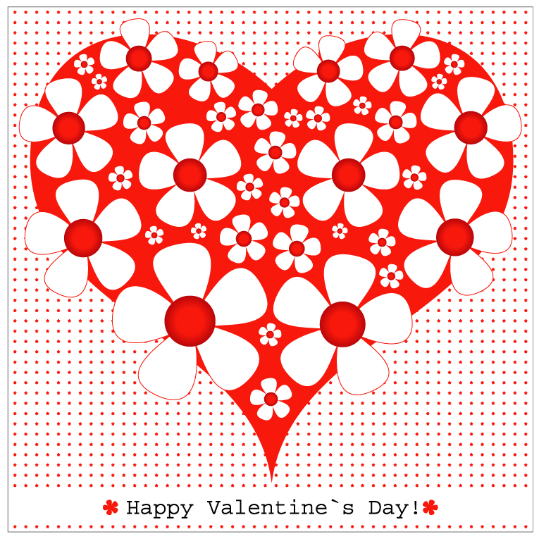 free vector Heartshaped valentine39s day card 03 vector