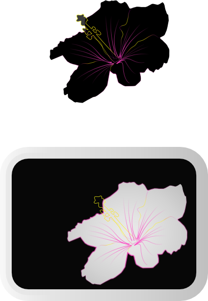 free vector Hibiscus  clip art