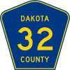 free vector Highway Sign Dakota County Route 32 clip art