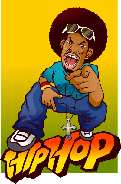 Hip Hop Vectors (97808) Free AI Download / 4 Vector