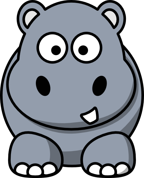 free vector Hippo clip art