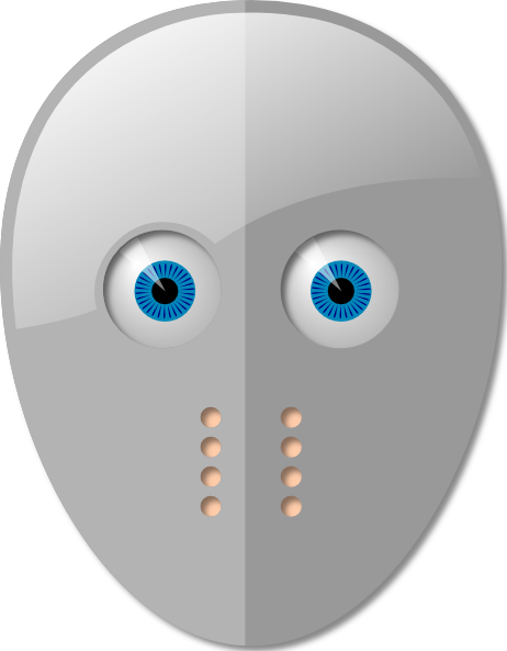 free vector Hockey Mask And Eyes clip art