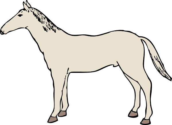 free clip art white horse - photo #13
