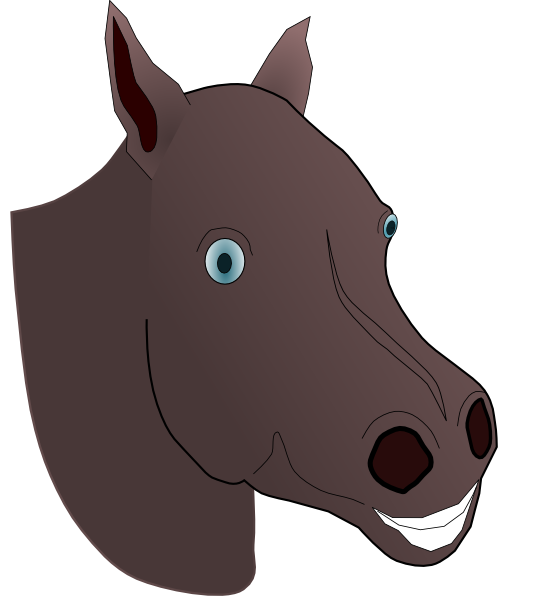 free horse head clipart